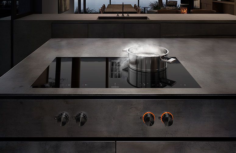 Bolleboom Keuken | Gaggenau FlexInductie Kookplaat met Geïntegreerd Ventilatiesysteem